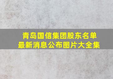 青岛国信集团股东名单最新消息公布图片大全集