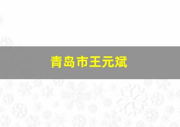 青岛市王元斌