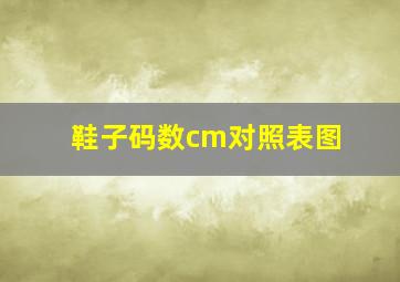 鞋子码数cm对照表图