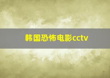 韩国恐怖电影cctv