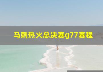 马刺热火总决赛g77赛程