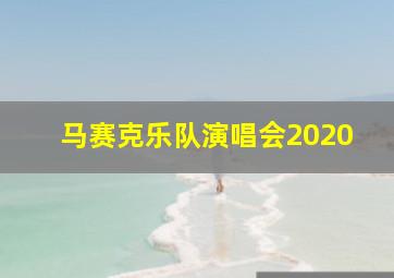 马赛克乐队演唱会2020