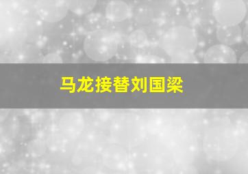 马龙接替刘国梁