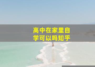 高中在家里自学可以吗知乎