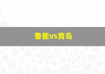 鲁能vs青岛