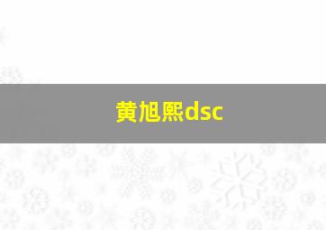 黄旭熙dsc