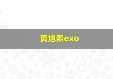 黄旭熙exo