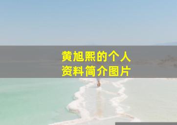 黄旭熙的个人资料简介图片