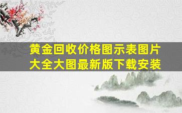 黄金回收价格图示表图片大全大图最新版下载安装