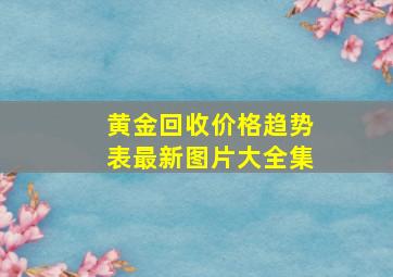 黄金回收价格趋势表最新图片大全集