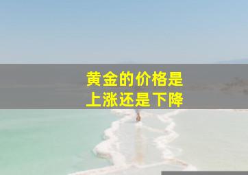 黄金的价格是上涨还是下降