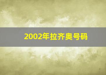 2002年拉齐奥号码