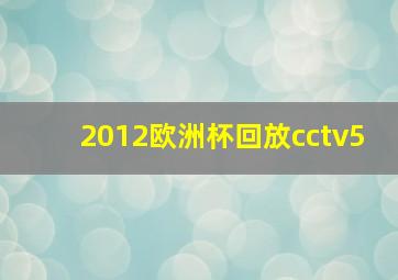 2012欧洲杯回放cctv5