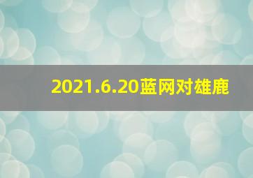 2021.6.20蓝网对雄鹿