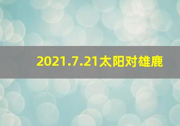 2021.7.21太阳对雄鹿