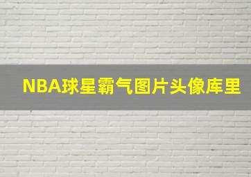 NBA球星霸气图片头像库里