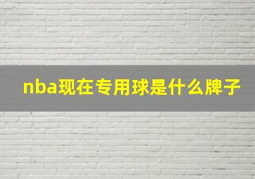 nba现在专用球是什么牌子