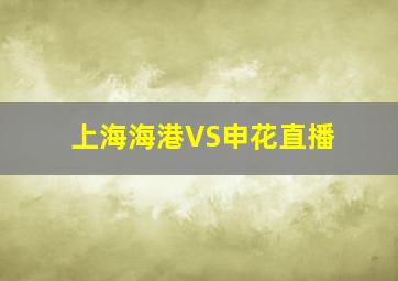 上海海港VS申花直播