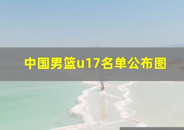 中国男篮u17名单公布图