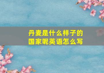 丹麦是什么样子的国家呢英语怎么写