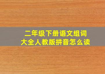 二年级下册语文组词大全人教版拼音怎么读