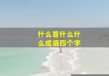 什么首什么什么成语四个字