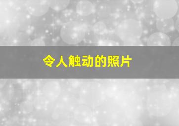 令人触动的照片