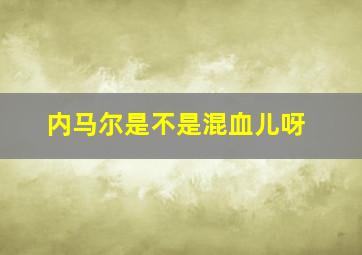 内马尔是不是混血儿呀