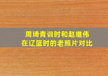 周琦青训时和赵继伟在辽篮时的老照片对比