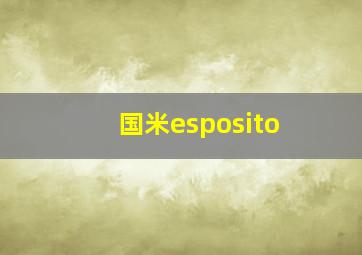 国米esposito