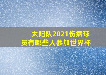 太阳队2021伤病球员有哪些人参加世界杯