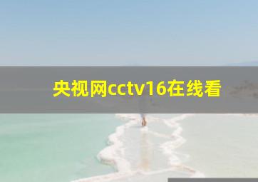 央视网cctv16在线看