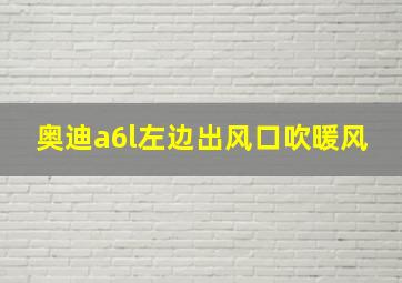 奥迪a6l左边出风口吹暖风