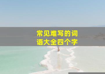 常见难写的词语大全四个字