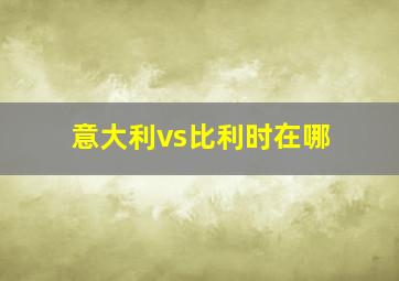 意大利vs比利时在哪