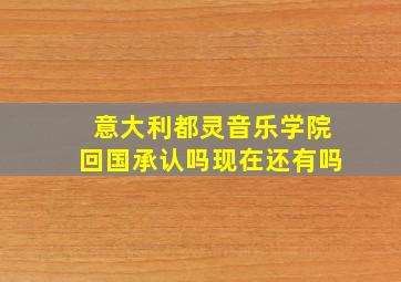 意大利都灵音乐学院回国承认吗现在还有吗