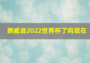 挪威进2022世界杯了吗现在