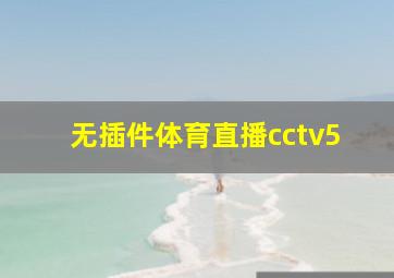 无插件体育直播cctv5