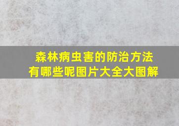 森林病虫害的防治方法有哪些呢图片大全大图解