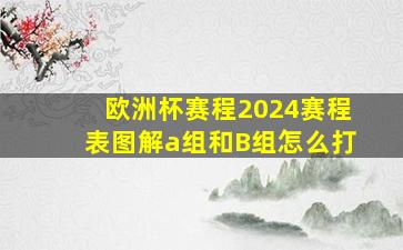 欧洲杯赛程2024赛程表图解a组和B组怎么打