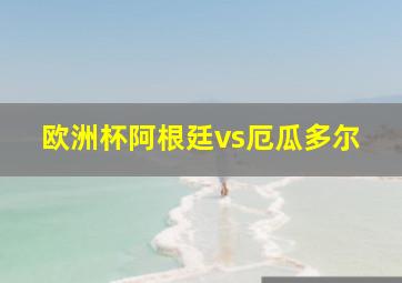 欧洲杯阿根廷vs厄瓜多尔