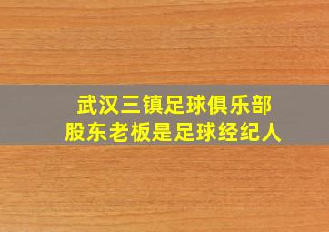 武汉三镇足球俱乐部股东老板是足球经纪人