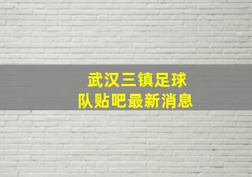 武汉三镇足球队贴吧最新消息