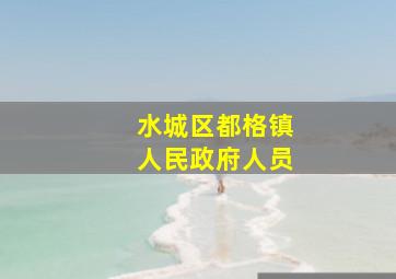 水城区都格镇人民政府人员