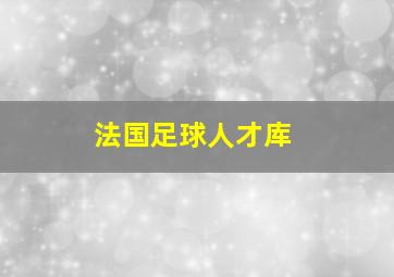 法国足球人才库