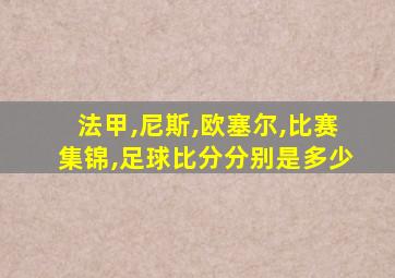 法甲,尼斯,欧塞尔,比赛集锦,足球比分分别是多少