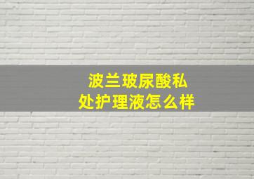 波兰玻尿酸私处护理液怎么样