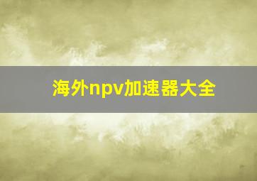 海外npv加速器大全