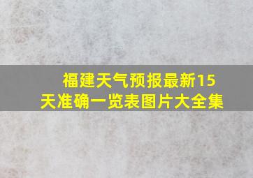 福建天气预报最新15天准确一览表图片大全集