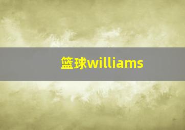 篮球williams